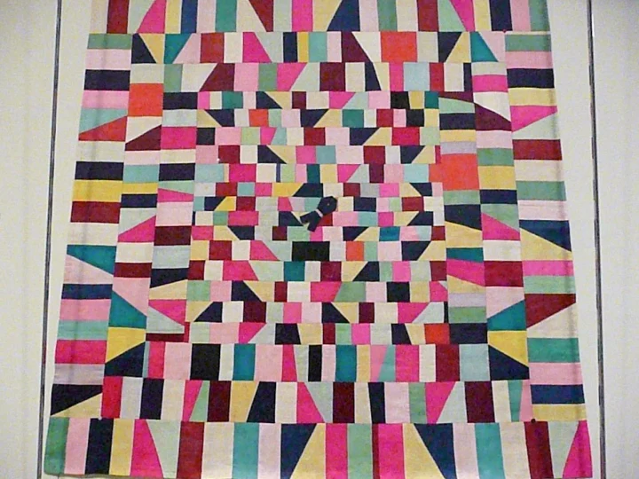 It looks like abstract art. It began as a wrapping cloth.