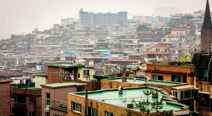 The city viewed from Huam-dong